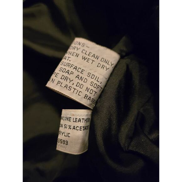Vintage Members Only Leather Jacket Size 46 - Picture 7 of 7